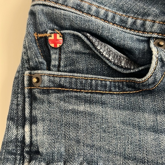 Hudson Cuffed Denim Jean Shorts sz 27 - Picture 2 of 11